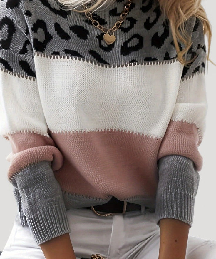 Sophie Knitted Jumper with Playful Pattern