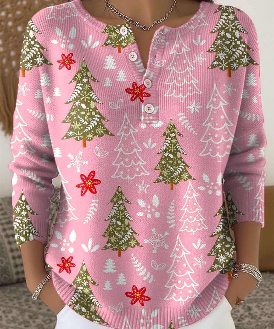 Sofía | Christmas Sweater with Buttons