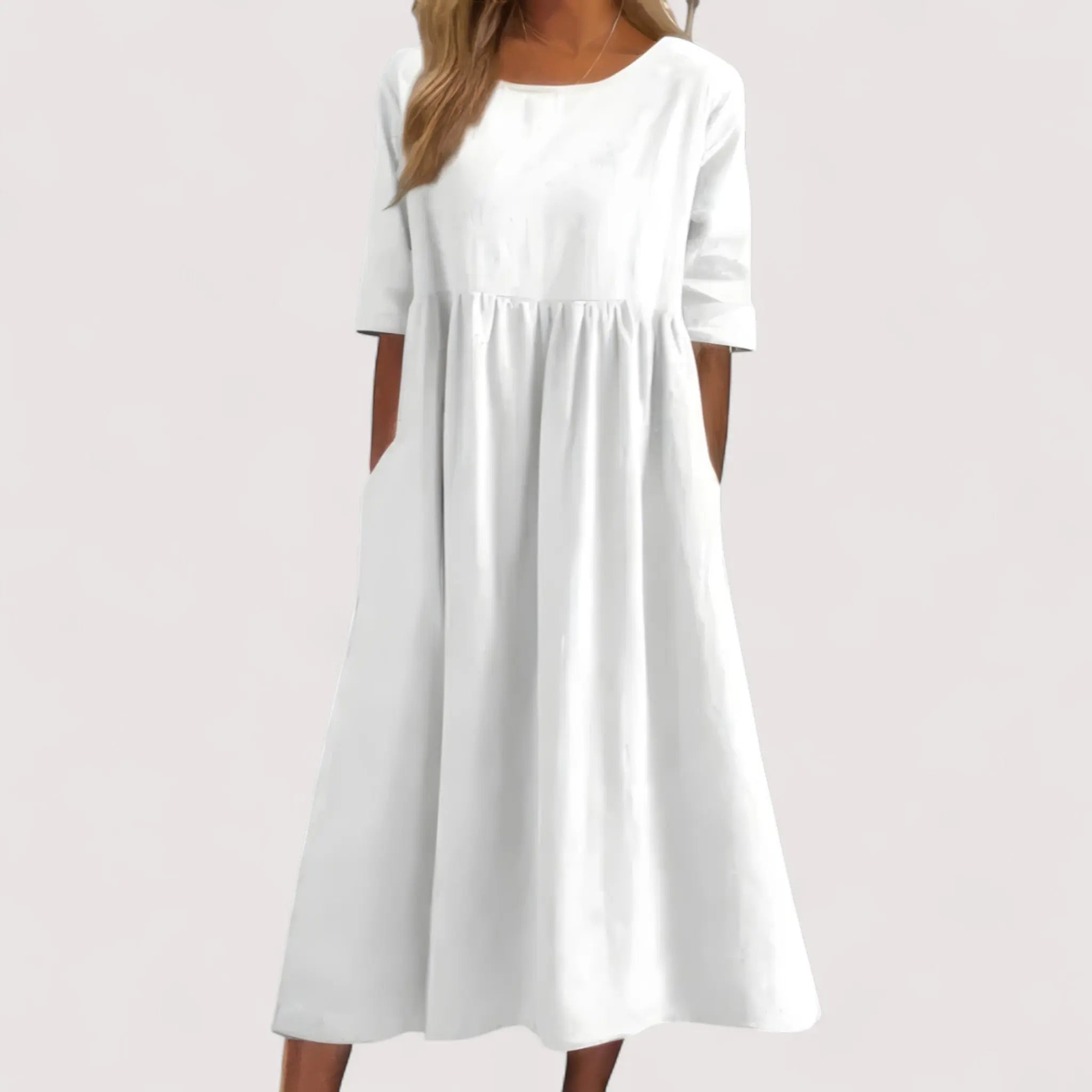 Selina™ | Elegant and Flattering Cotton Dress