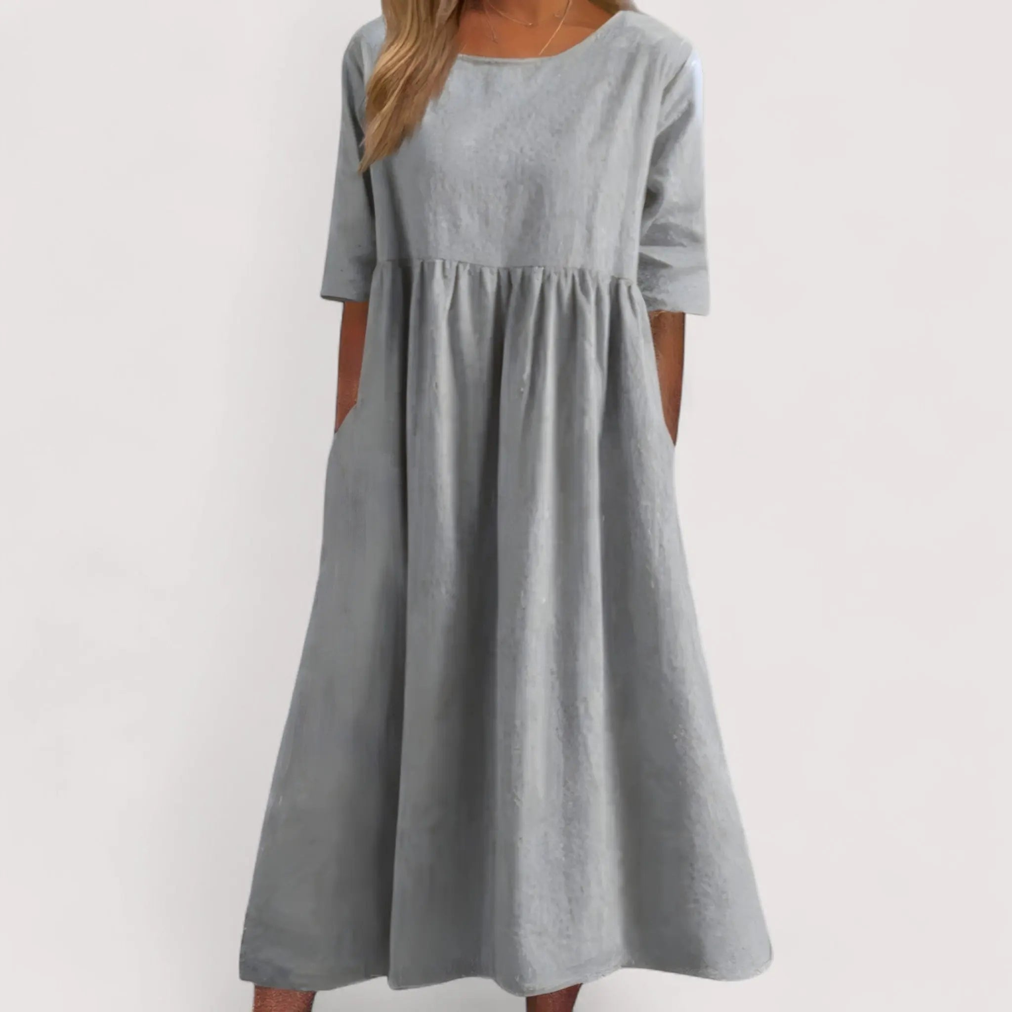 Selina™ | Elegant and Flattering Cotton Dress