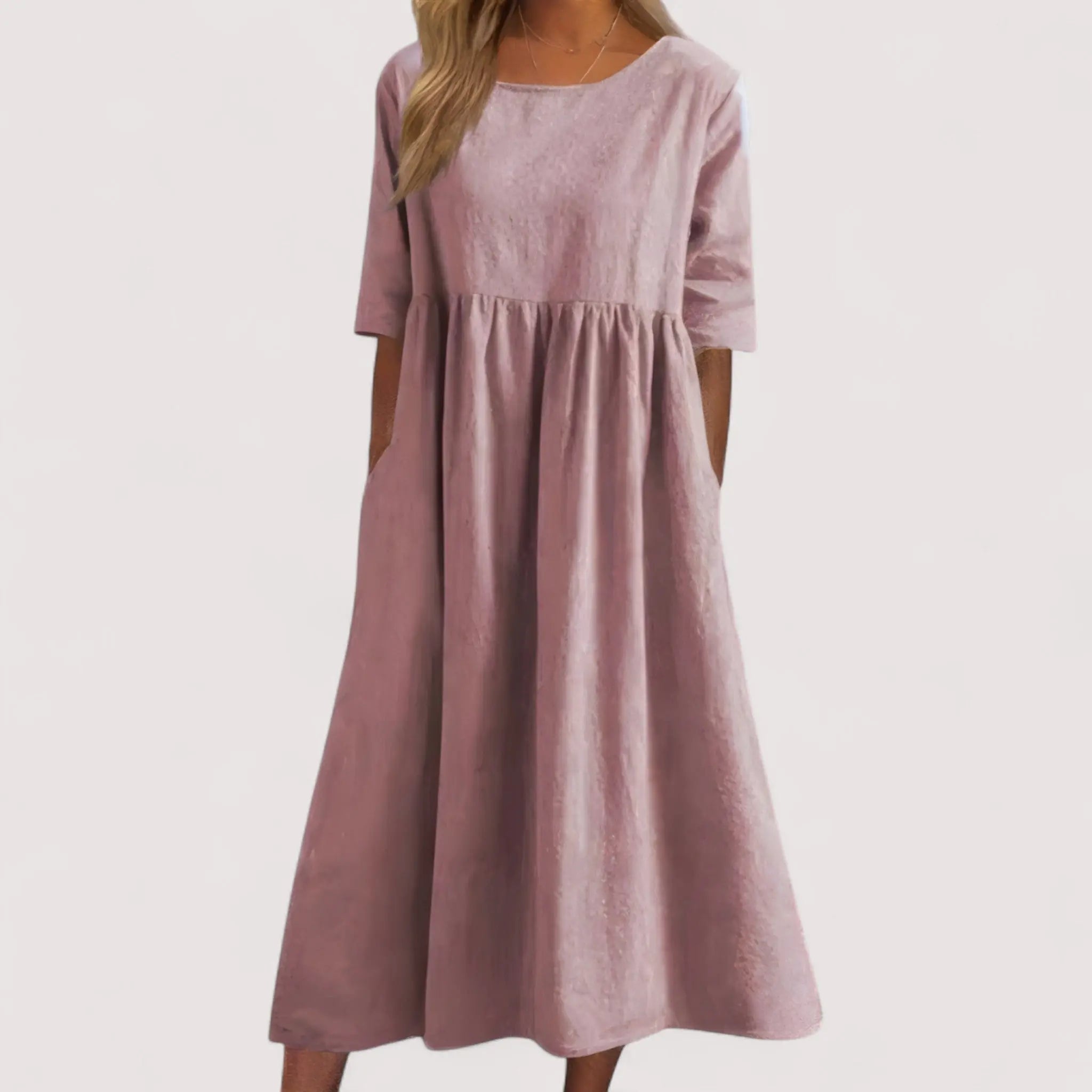 Selina™ | Elegant and Flattering Cotton Dress