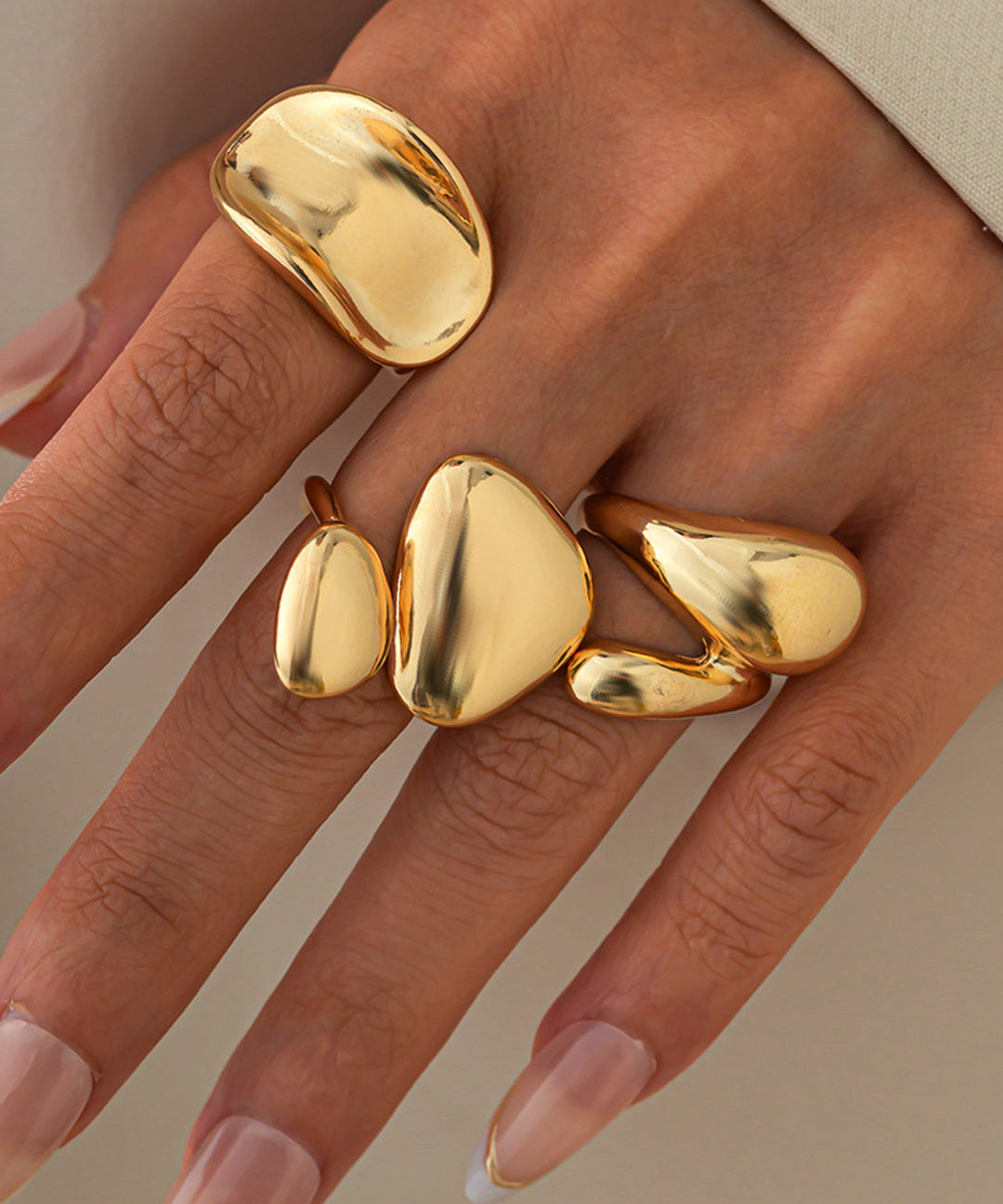 Irregular Metal Rings