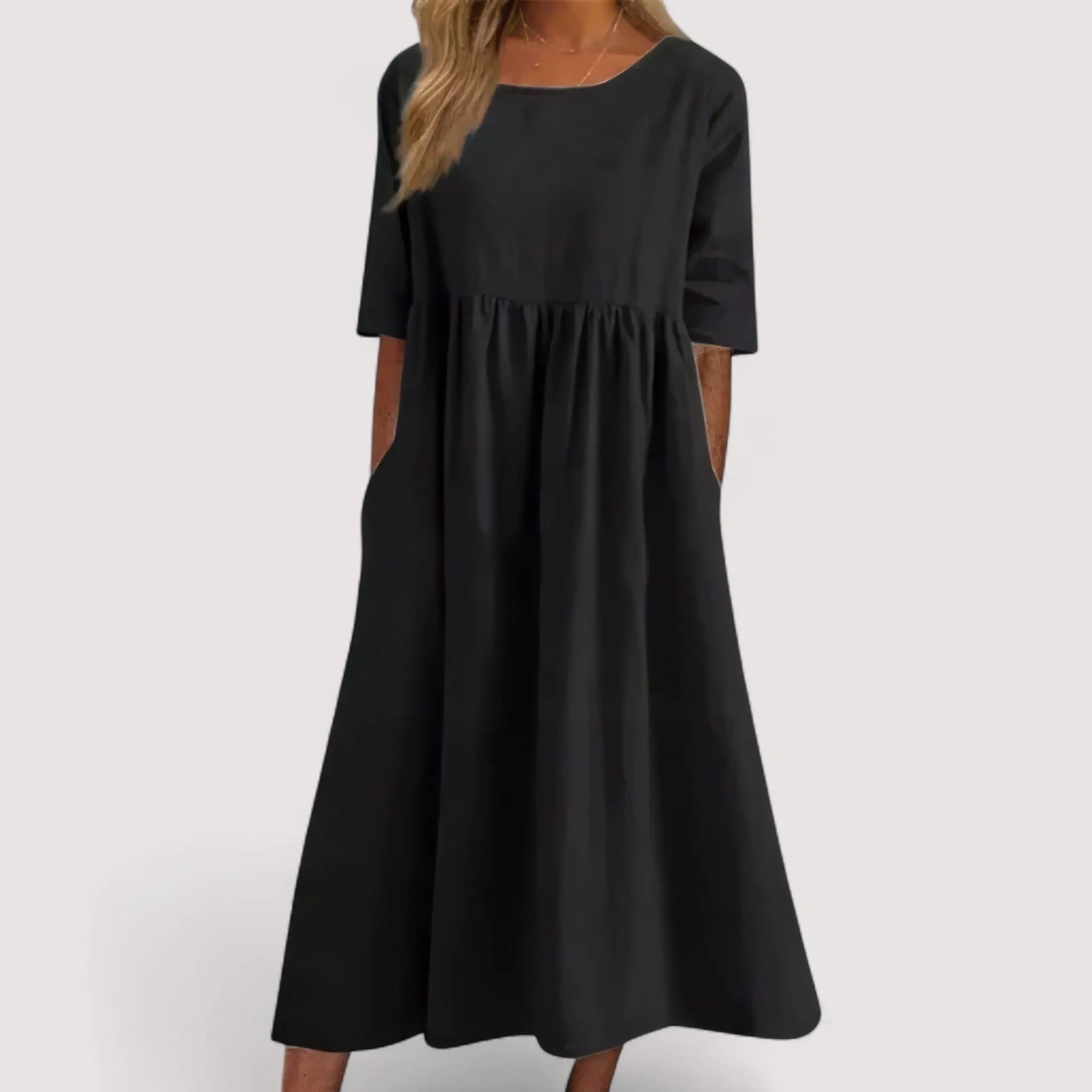 Selina™ | Elegant and Flattering Cotton Dress