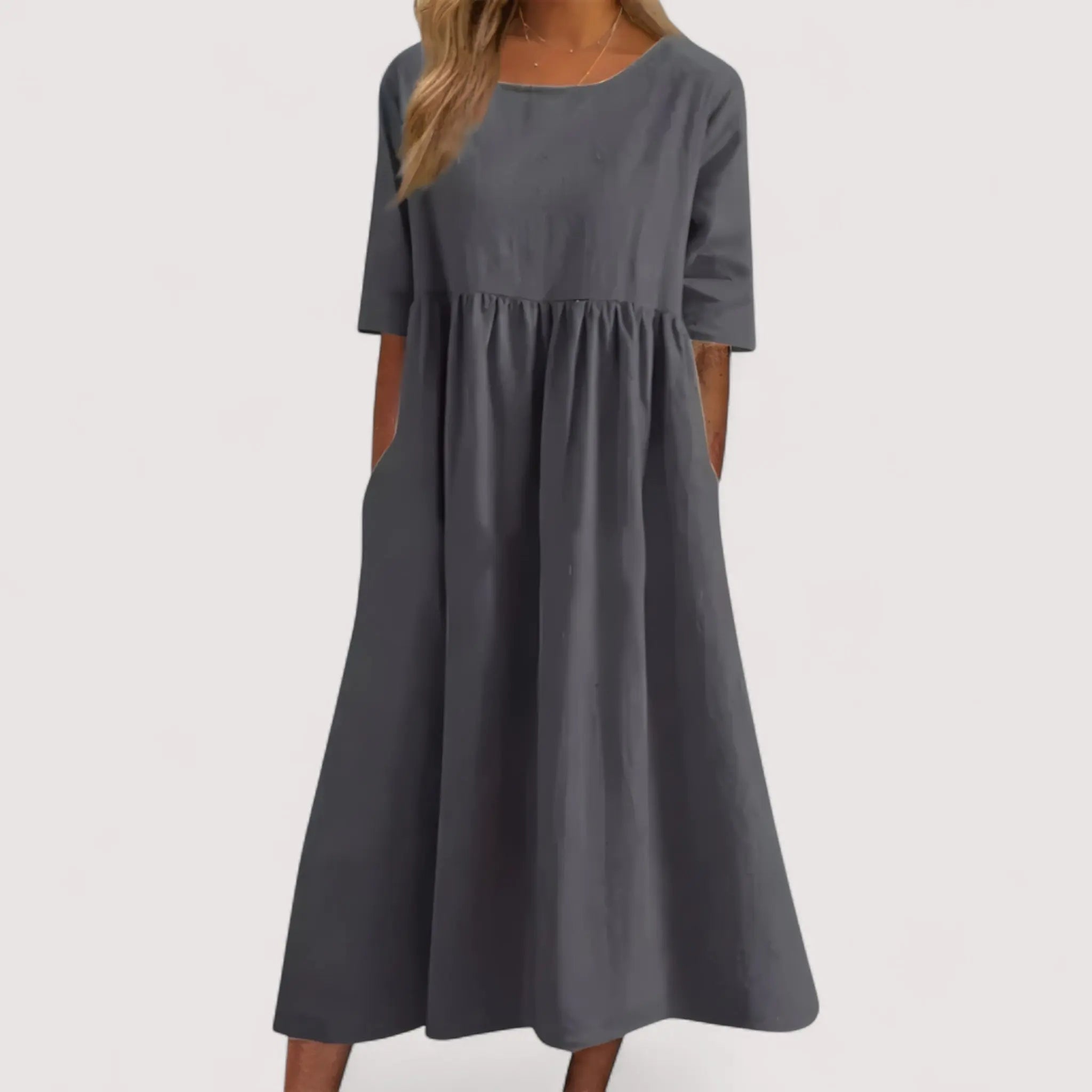 Selina™ | Elegant and Flattering Cotton Dress