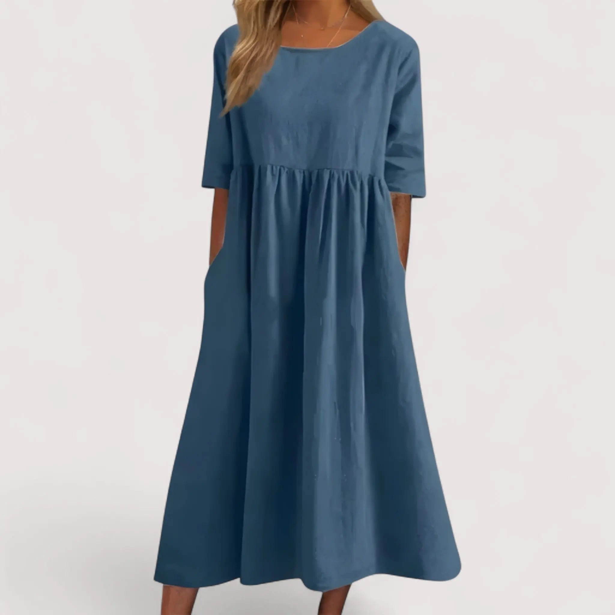 Selina™ | Elegant and Flattering Cotton Dress