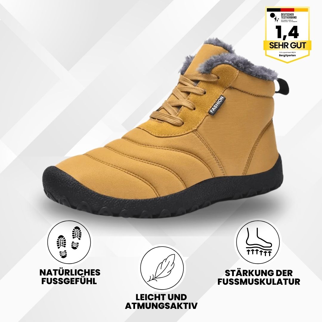 OrthoWarm - cushioned barefoot shoes, water-repellent and pain-relieving