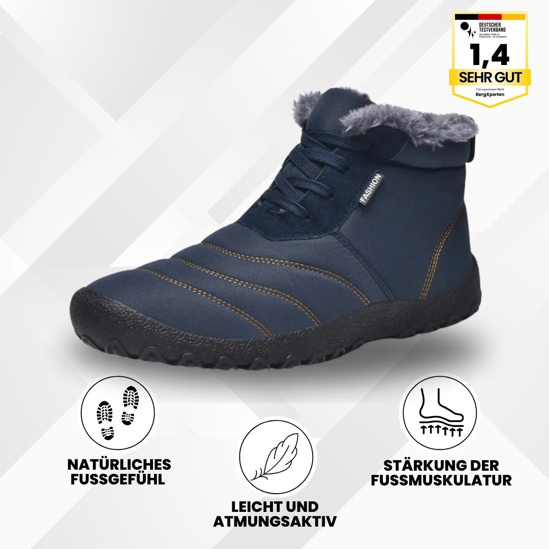 OrthoWarm - cushioned barefoot shoes, water-repellent and pain-relieving