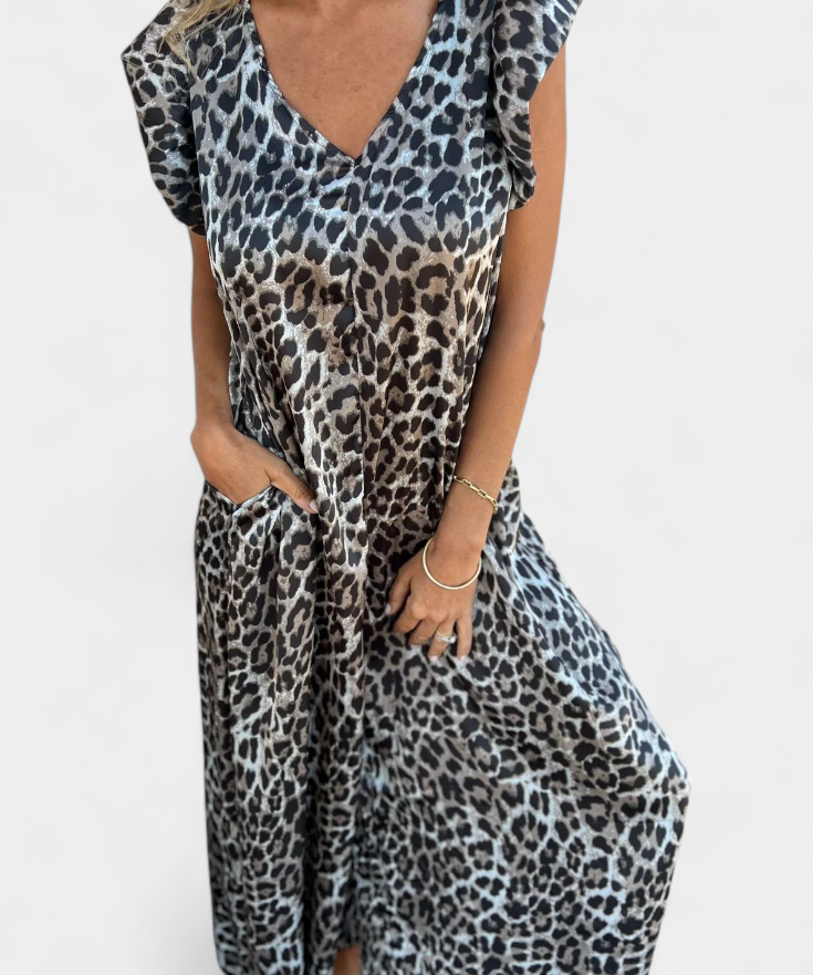 Isela | Leopard Print Jumpsuit
