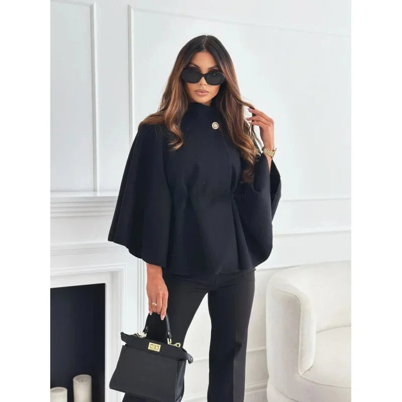 Amalia | Regular Cut Cashmere Coat with Adjustable Waist Belt