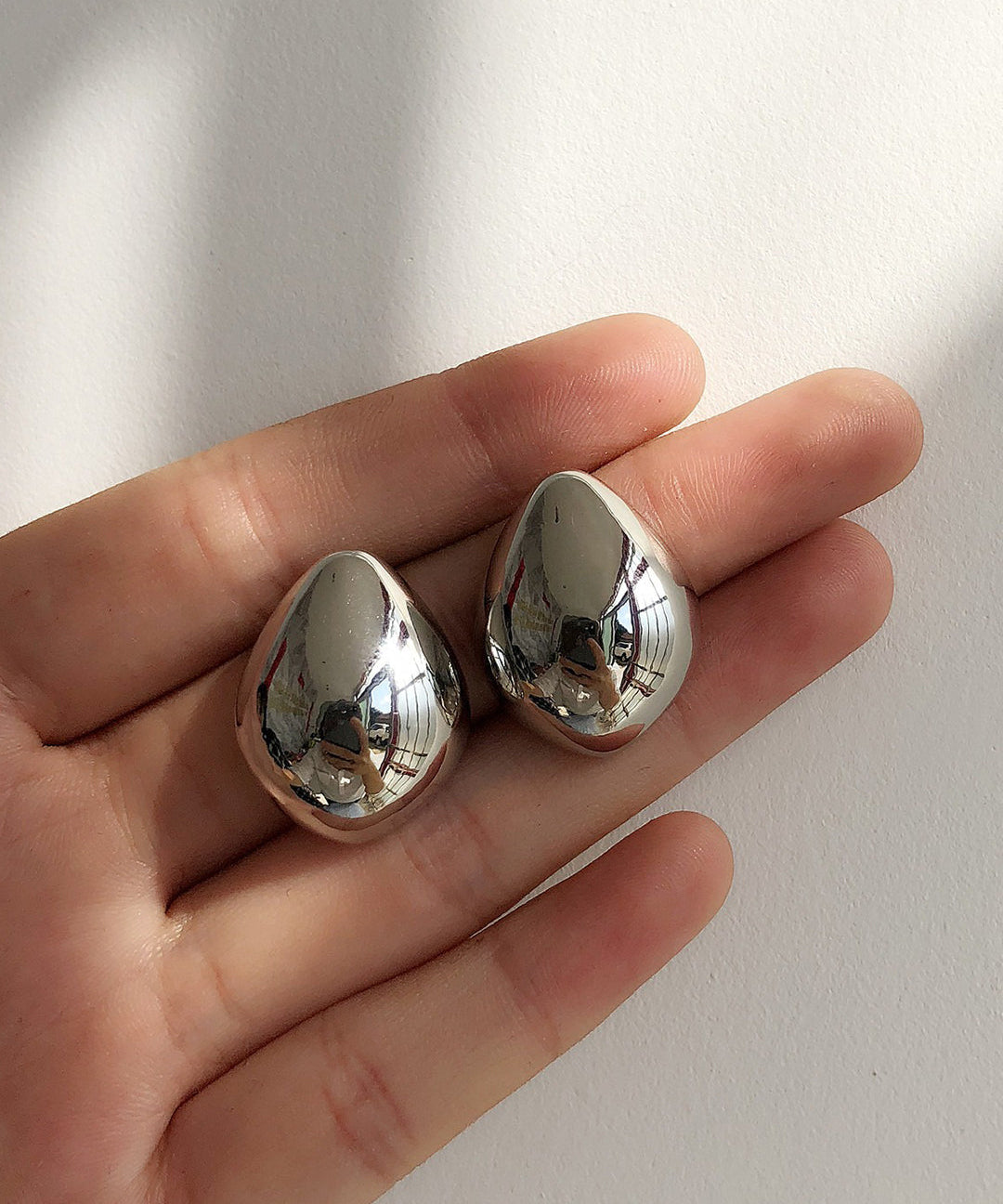 Metallic Drop Earrings