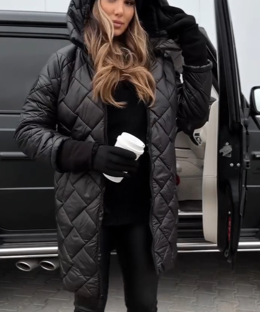 Martina | Elegant Padded Down Jacket with Hood