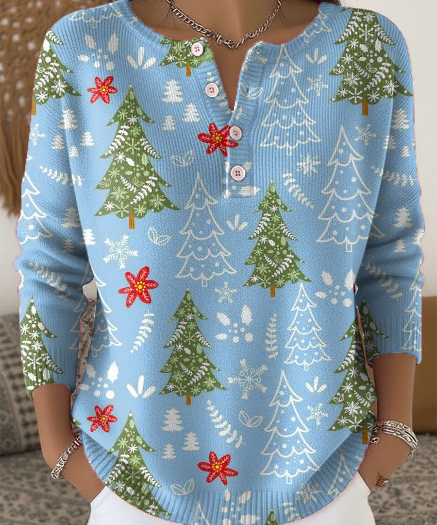 Sofía | Christmas Sweater with Buttons