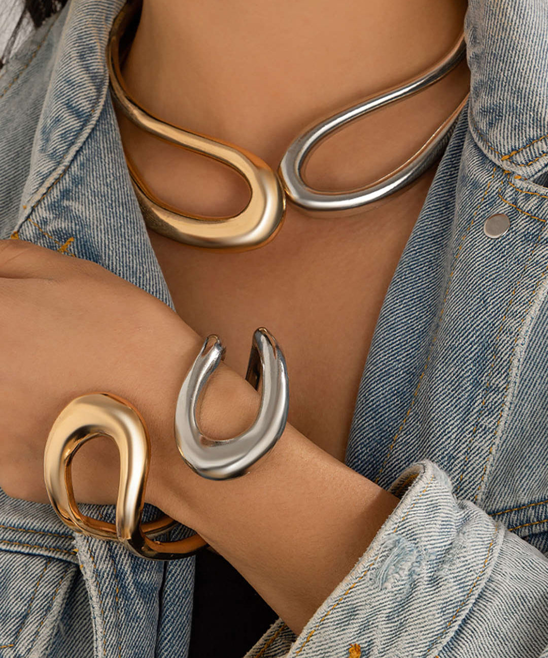 Asymmetrical Cut Bracelet