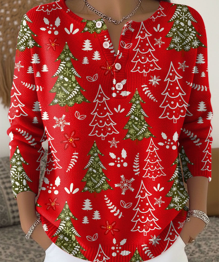 Sofía | Christmas Sweater with Buttons