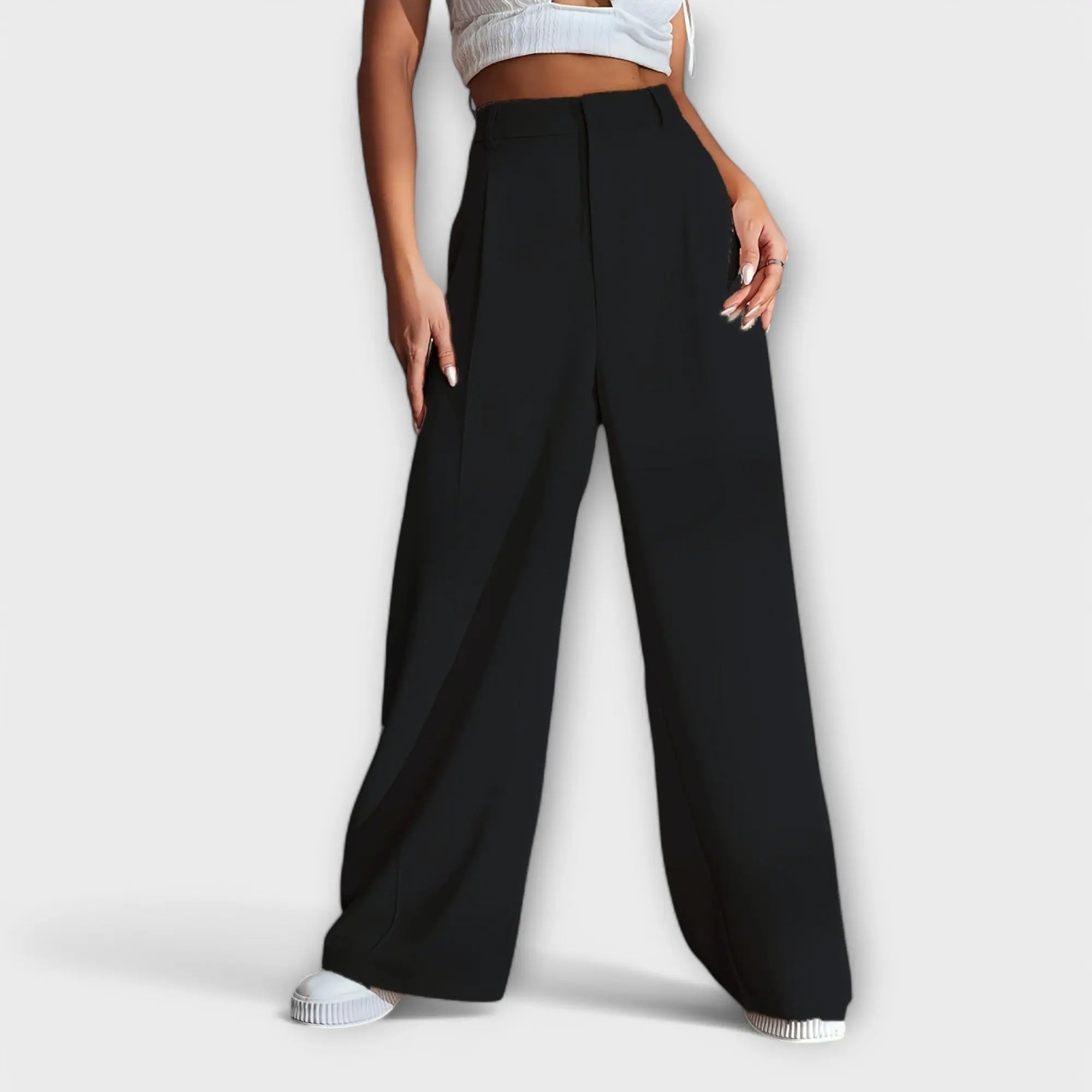 Iara | High-Waisted Wide-Leg Trousers