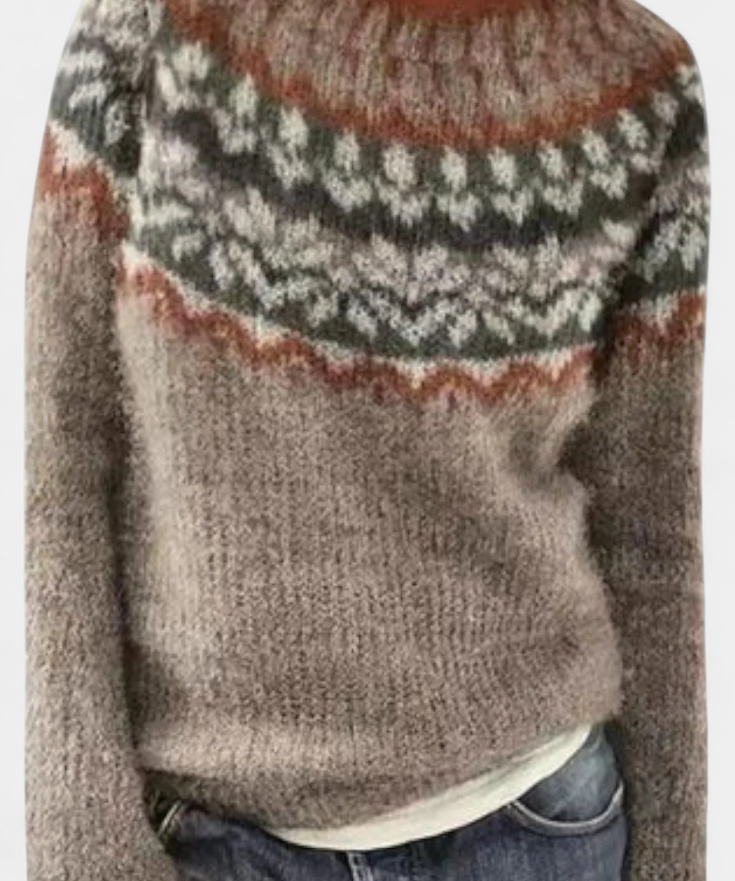 Jolessa Nordic Pattern Knit Jumper
