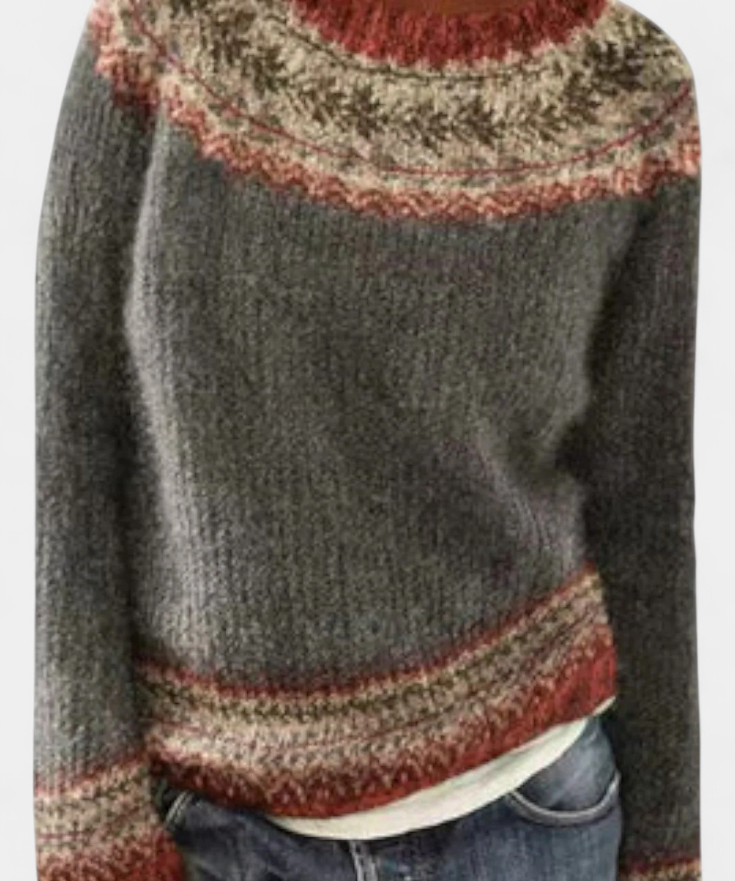 Jolessa Nordic Pattern Knit Jumper