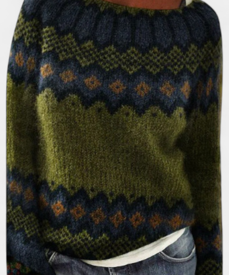 Jolessa Nordic Pattern Knit Jumper