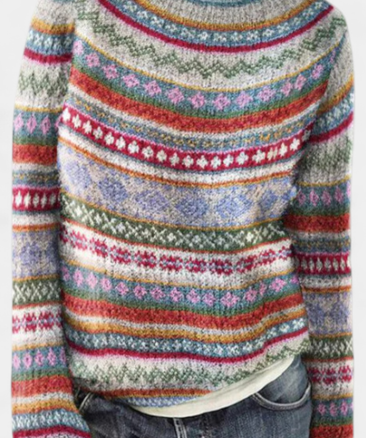 Jolessa Nordic Pattern Knit Jumper